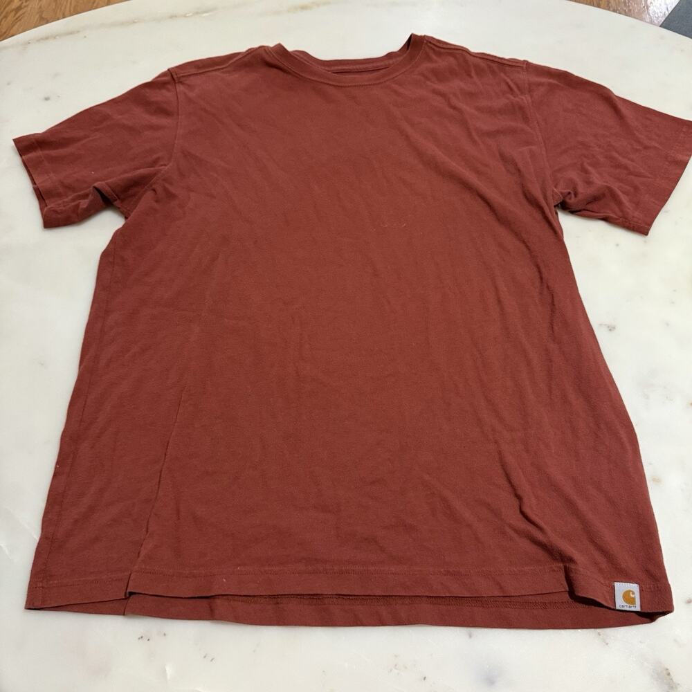 Carhartt Relaxed Fit T-Shirt Men’s XL Rust Brown Short Sleeve